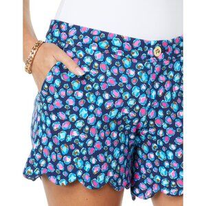 Like New Lilly Pulitzer 5" Buttercup Knit Shorts Navy Spotted In The Wild